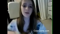 Teen gets naked on cam